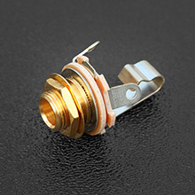 Switchcraft Type 11 Mono 1/4'' Output Jack, Gold